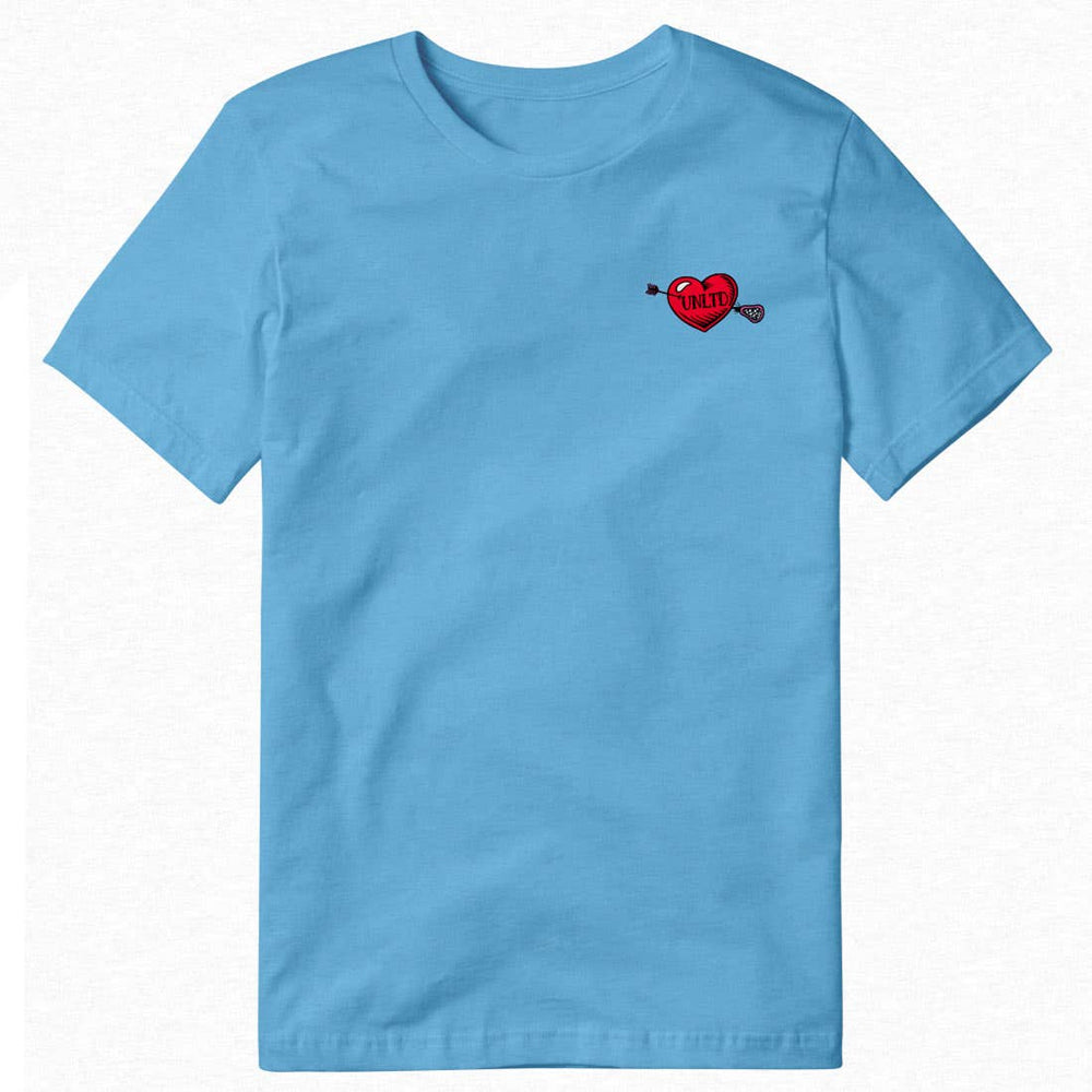 Break Ankles, Not Hearts Lacrosse Tee carolina blue front view