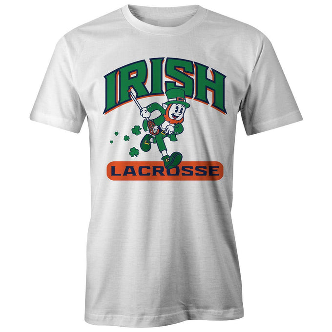 Irish Lax White tee front view