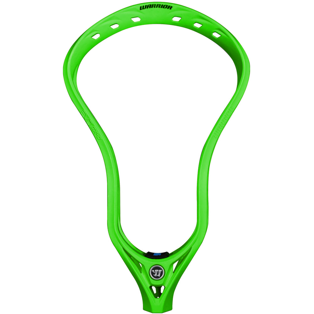 Warrior Evo QXO Men's Unstrung Lacrosse Head - Neon Green