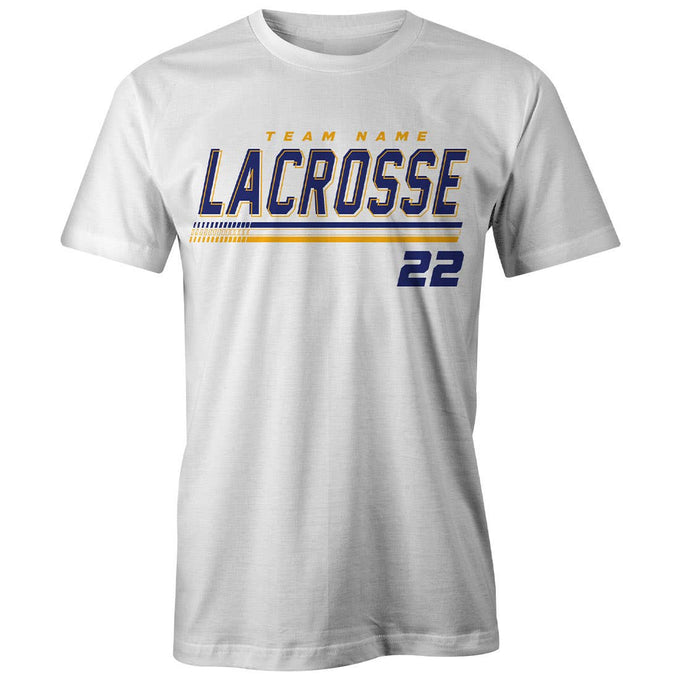 Custom Striker Lacrosse Tee - White