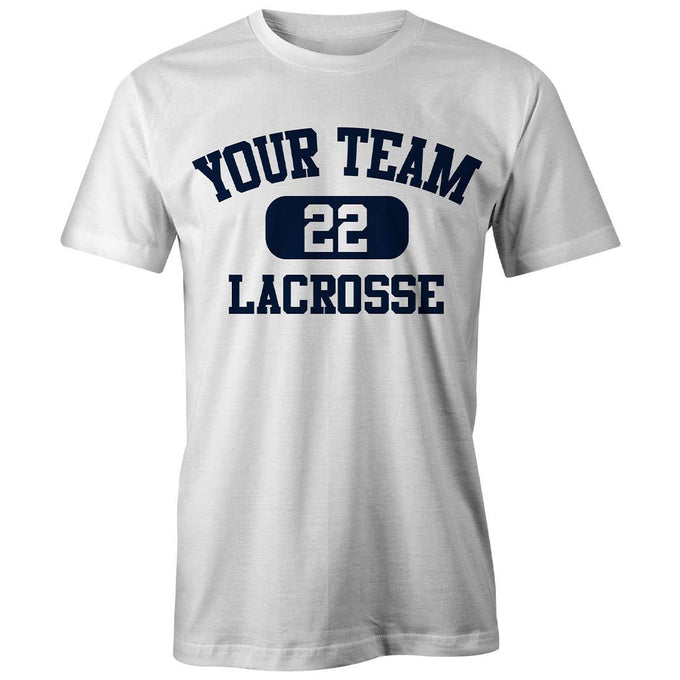 Custom Pill Lacrosse Tee -White