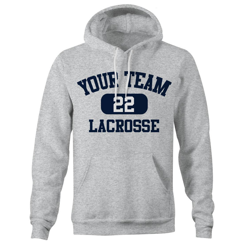 Custom Pill Lacrosse hoodie front view