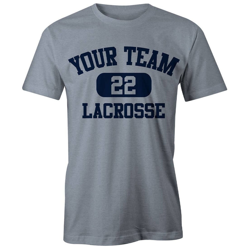 Custom Pill Lacrosse Tee - Grey