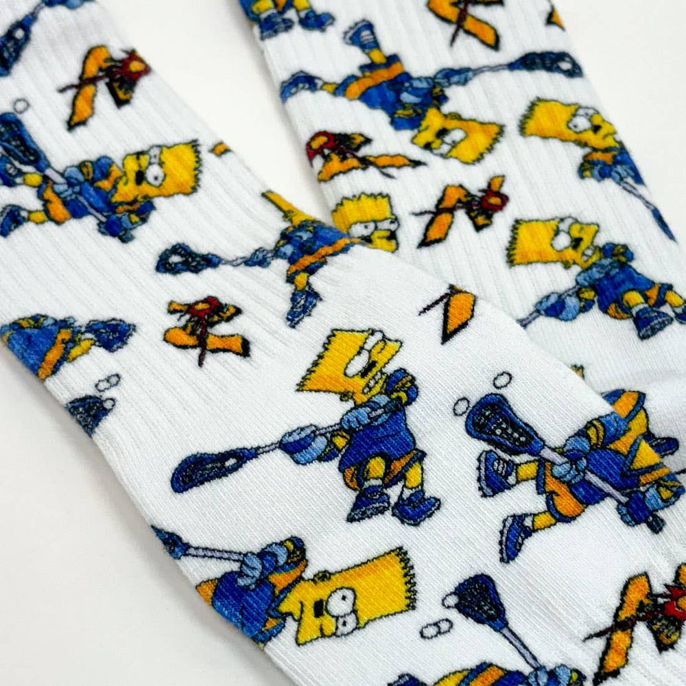 Simpsons Lacrosse Bart Socks