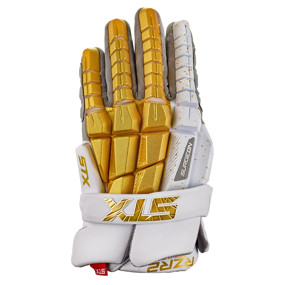 STX Surgeon RZR2 Lacrosse Glove - Gold