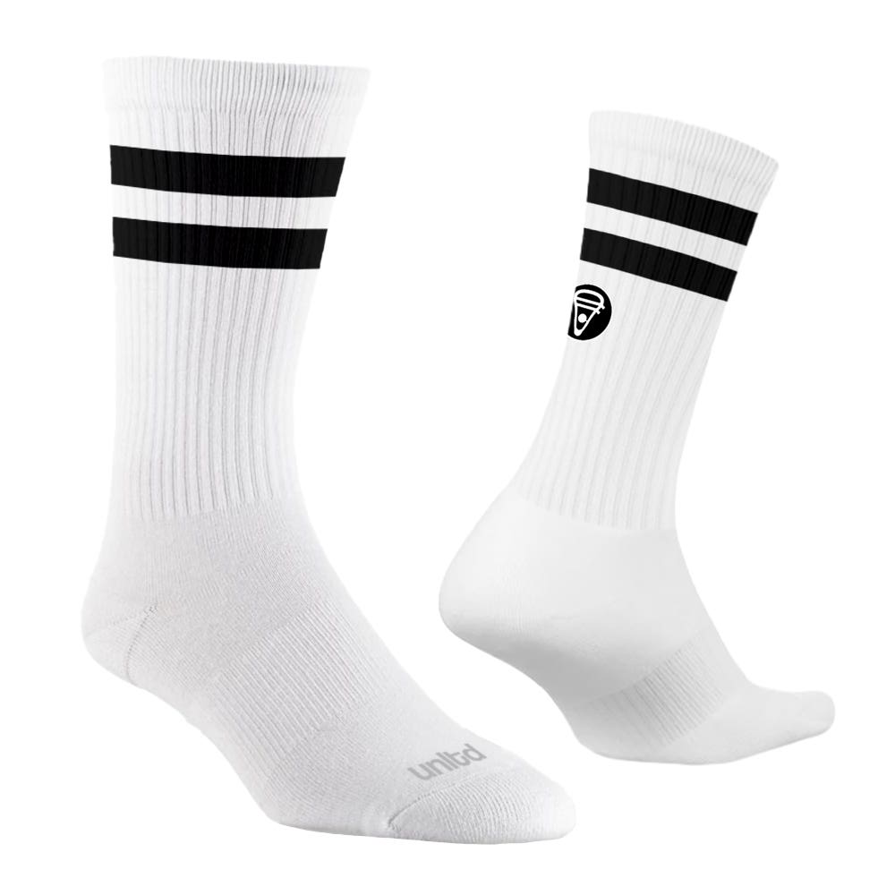 Ankle Breaker 2.0 Lacrosse Socks - White/Black