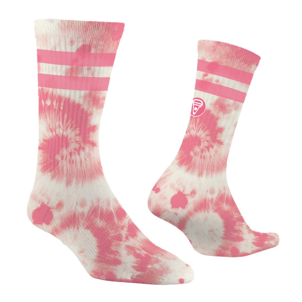 Ankle Breaker 2.0 Lacrosse Socks - Pink Tie Dye