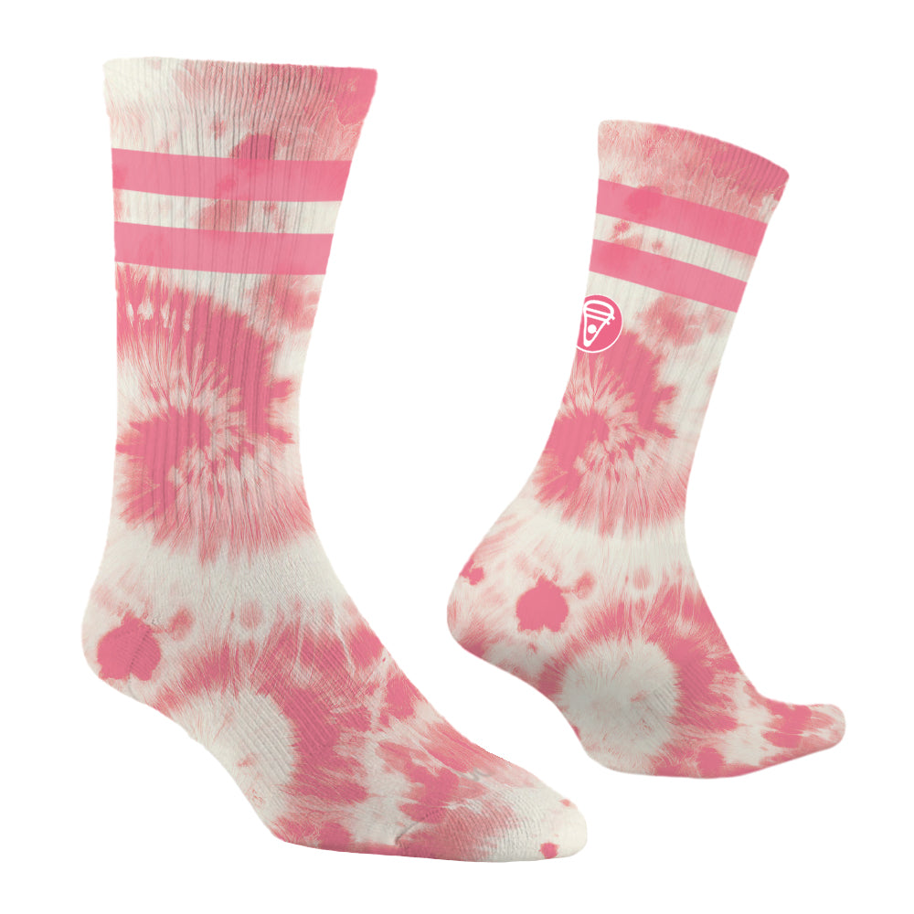 Ankle Breaker Tie Dye Lacrosse Socks- Pink Tie Dye
