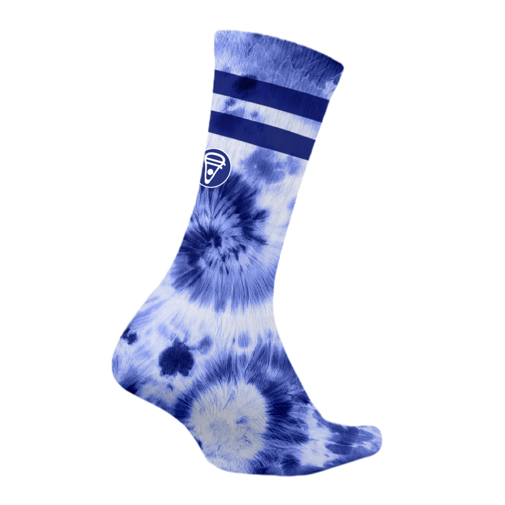 Ankle Breaker Tie Dye Lacrosse Socks- Blue Tie Dye