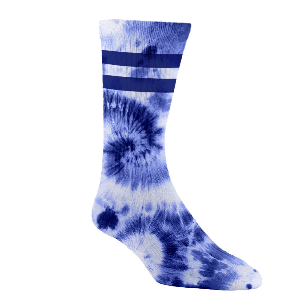 Ankle Breaker Tie Dye Lacrosse Socks- Blue Tie Dye