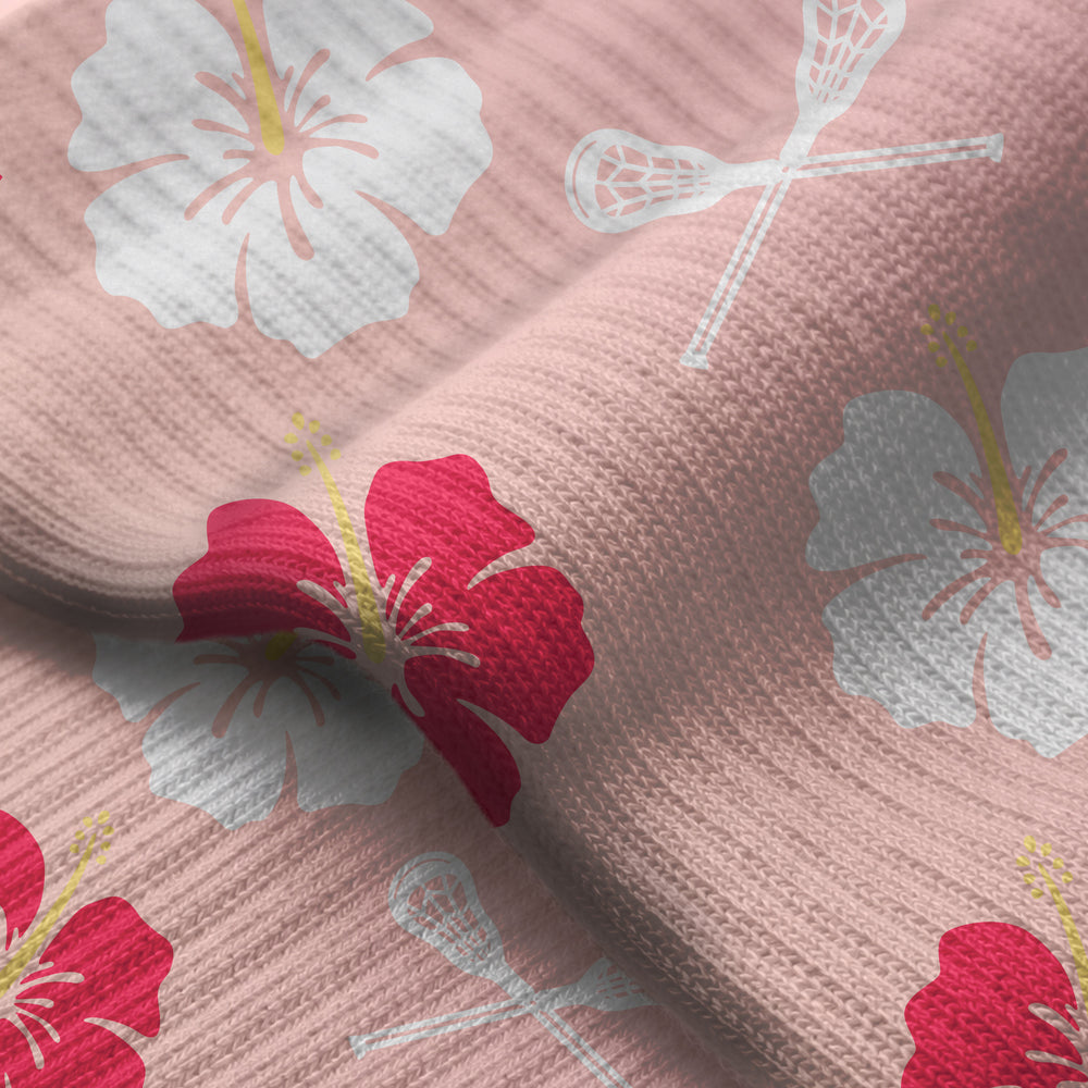 Hibiscus Crew Lacrosse Socks