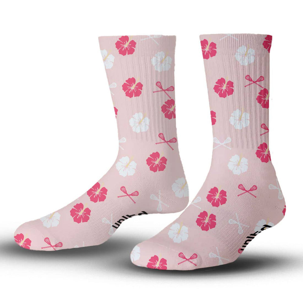 Hibiscus Crew Lacrosse Socks
