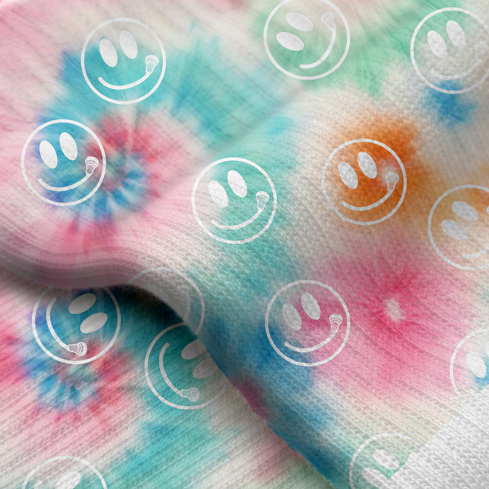 Tie Dye Smile Crew Lacrosse Socks