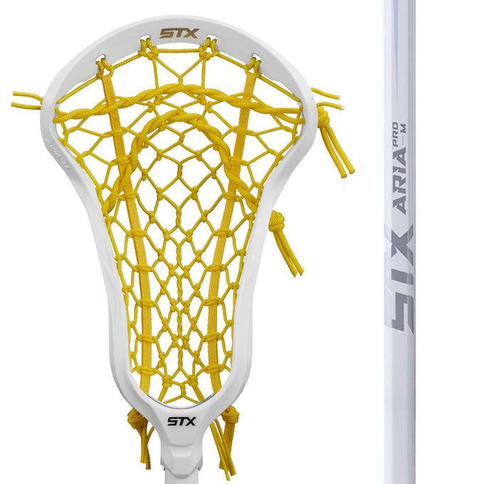 STX Aria ProM Women's Complete Lacrosse Stick - White/Yellow