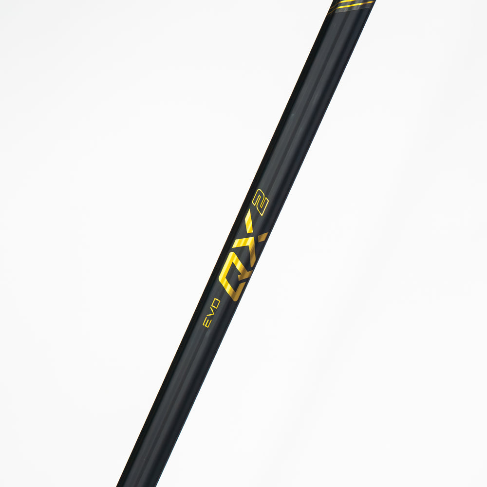 Warrior Evo QX2 Lacrosse Shaft - Black/Gold