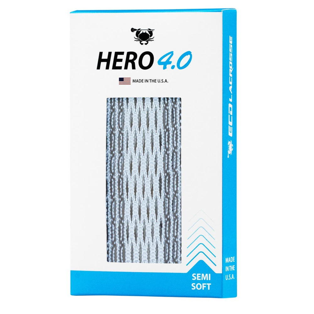 ECD Hero 4.0 Striker Lacrosse Mesh - Grey
