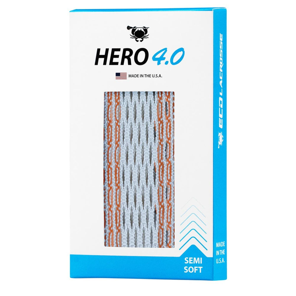 ECD Hero 4.0 Striker Lacrosse Mesh - Orange