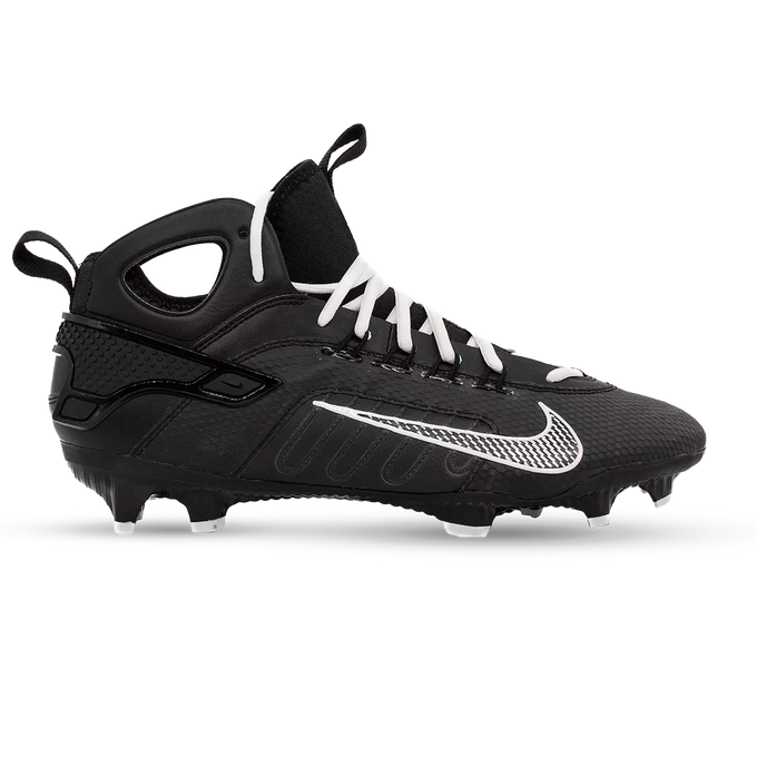 Nike Huarache 9 Elite Black/White Lacrosse Cleats