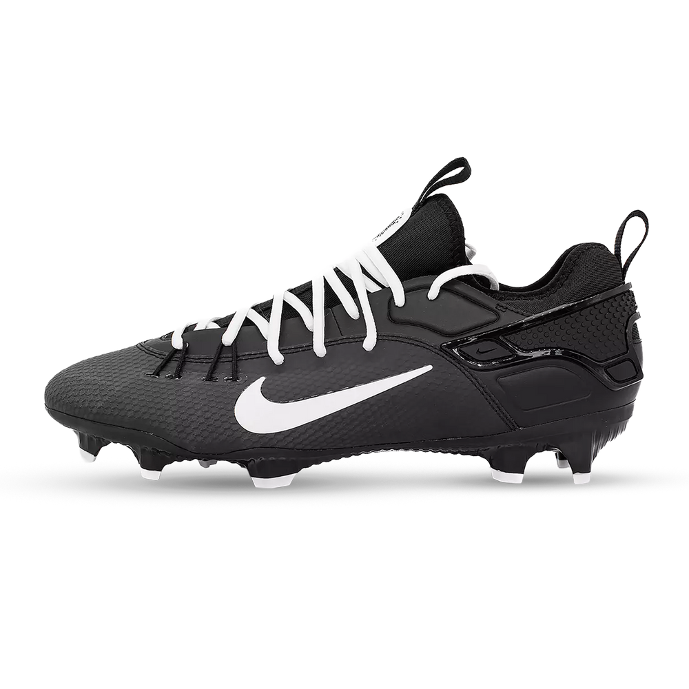 Nike Huarache 9 Elite Lacrosse Cleats - Black/White