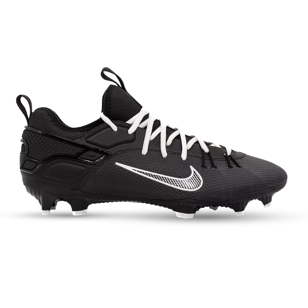 Nike Huarache 9 Elite Lacrosse Cleats - Black/White