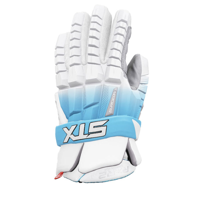 STX Surgeon RZR 2 Lacrosse Gloves Limited Edition Fade - Carolina