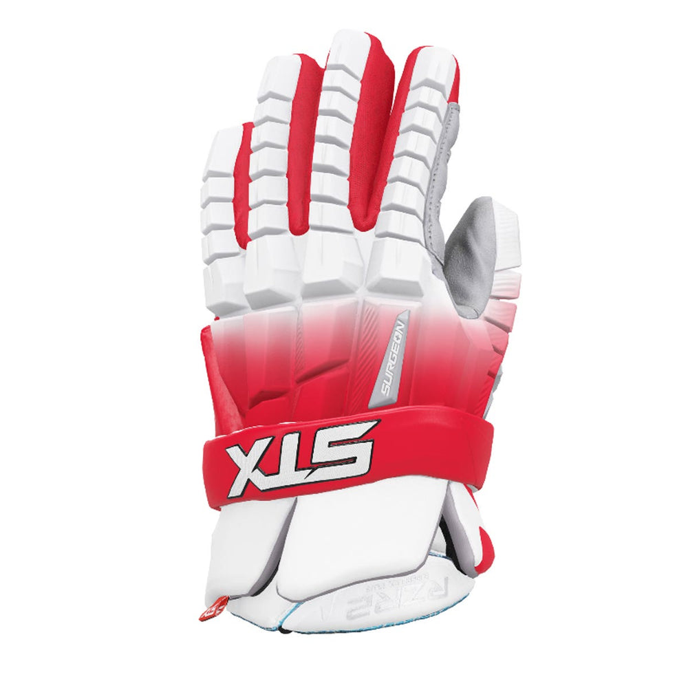 STX Surgeon RZR 2 Lacrosse Gloves Limited Edition Fade - Red
