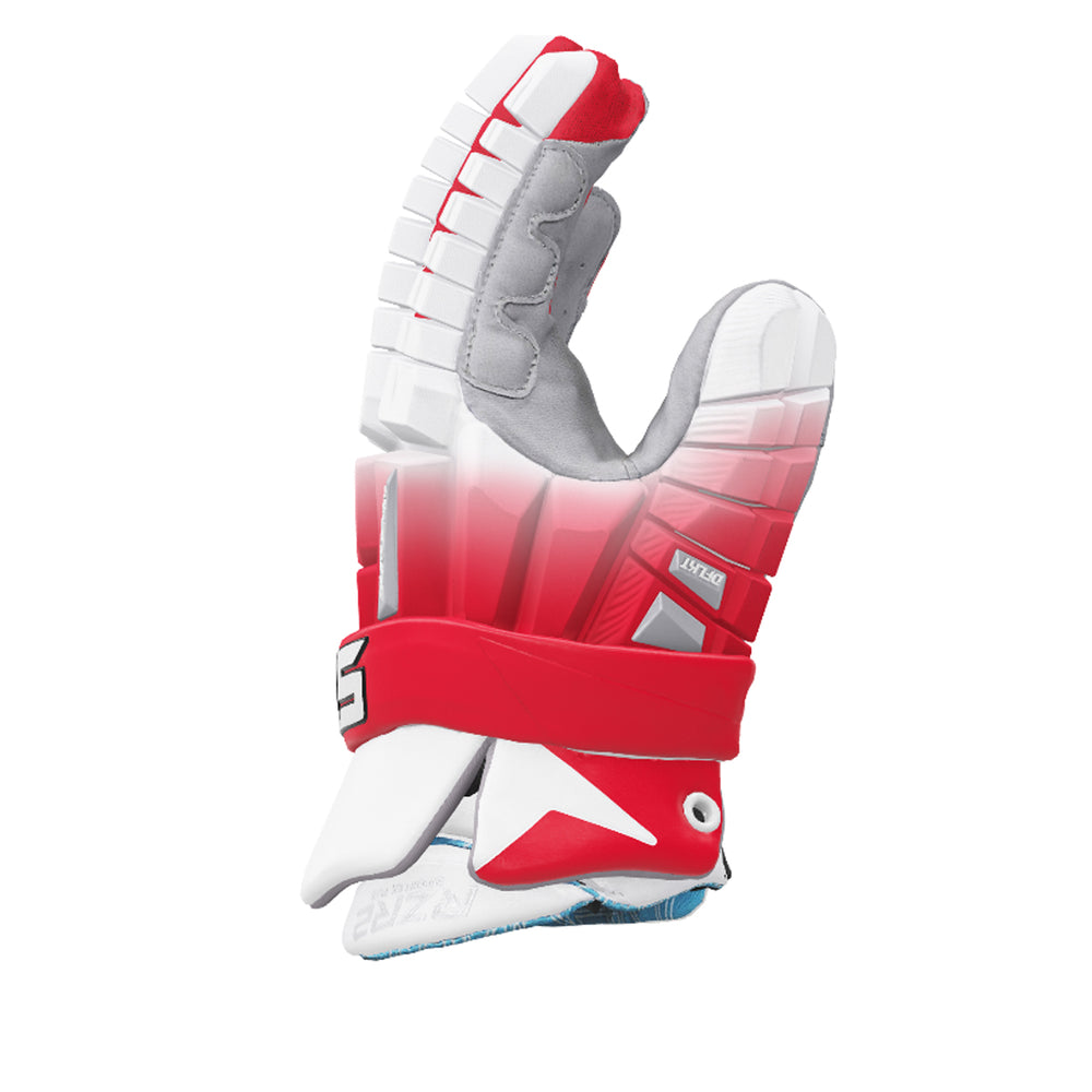 STX Surgeon RZR 2 Lacrosse Gloves Limited Edition Fade - Red