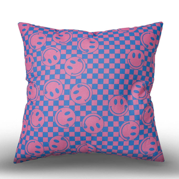 Check Smile Pillow