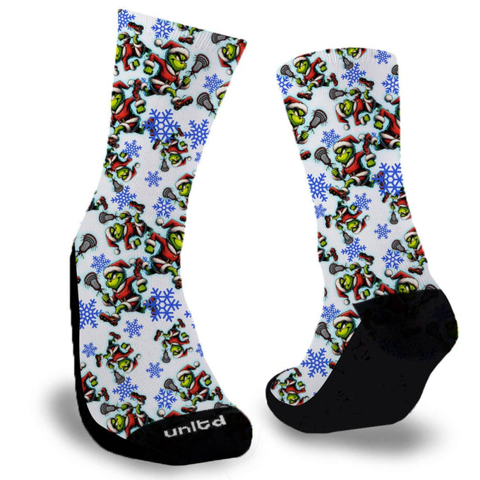 Grinchmas Lacrosse Socks