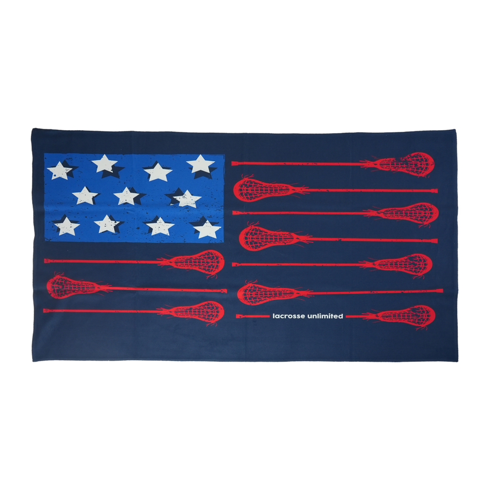 Stars and Sticks Lacrosse Towel