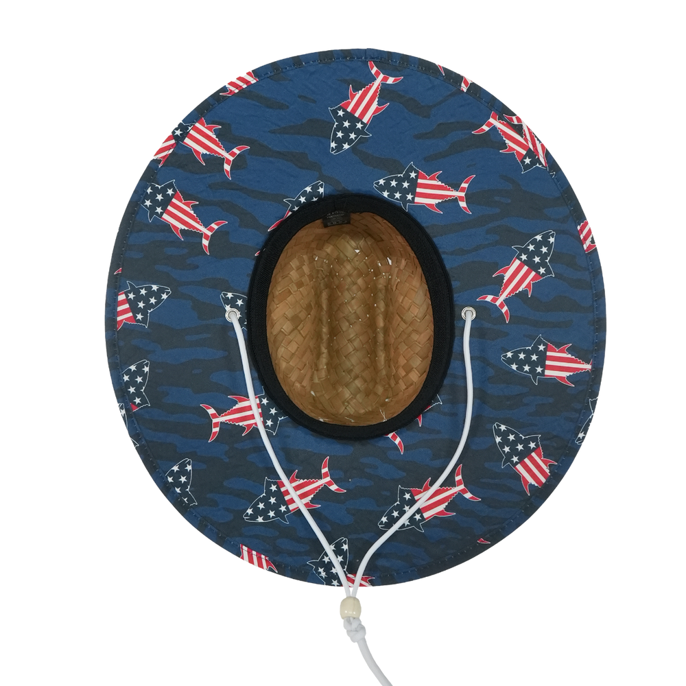 USA Lacrosse Straw Hat
