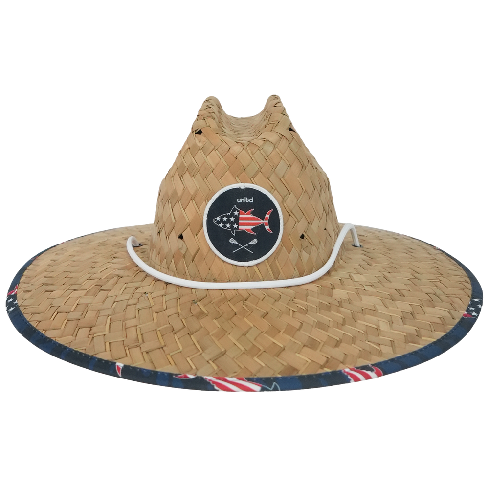 USA Lacrosse Straw Hat