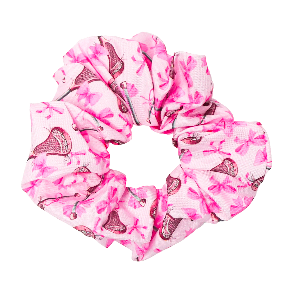 Bows and Lacrosse Stick Scrunchie