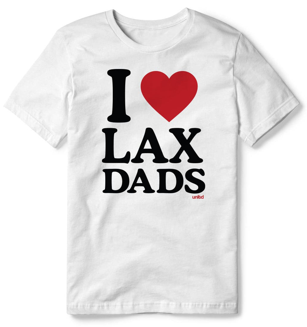 I Love Lax Dads Lacrosse Tee