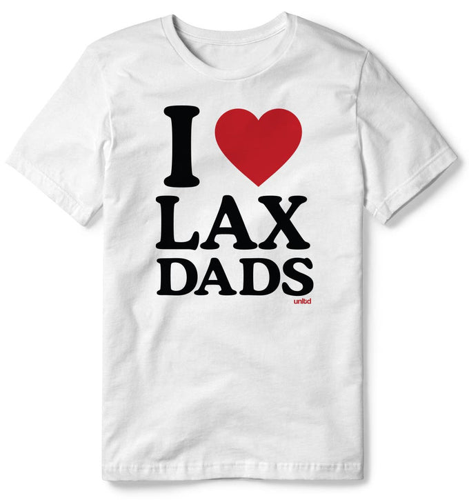 I Love Lax Dads Lacrosse Tee