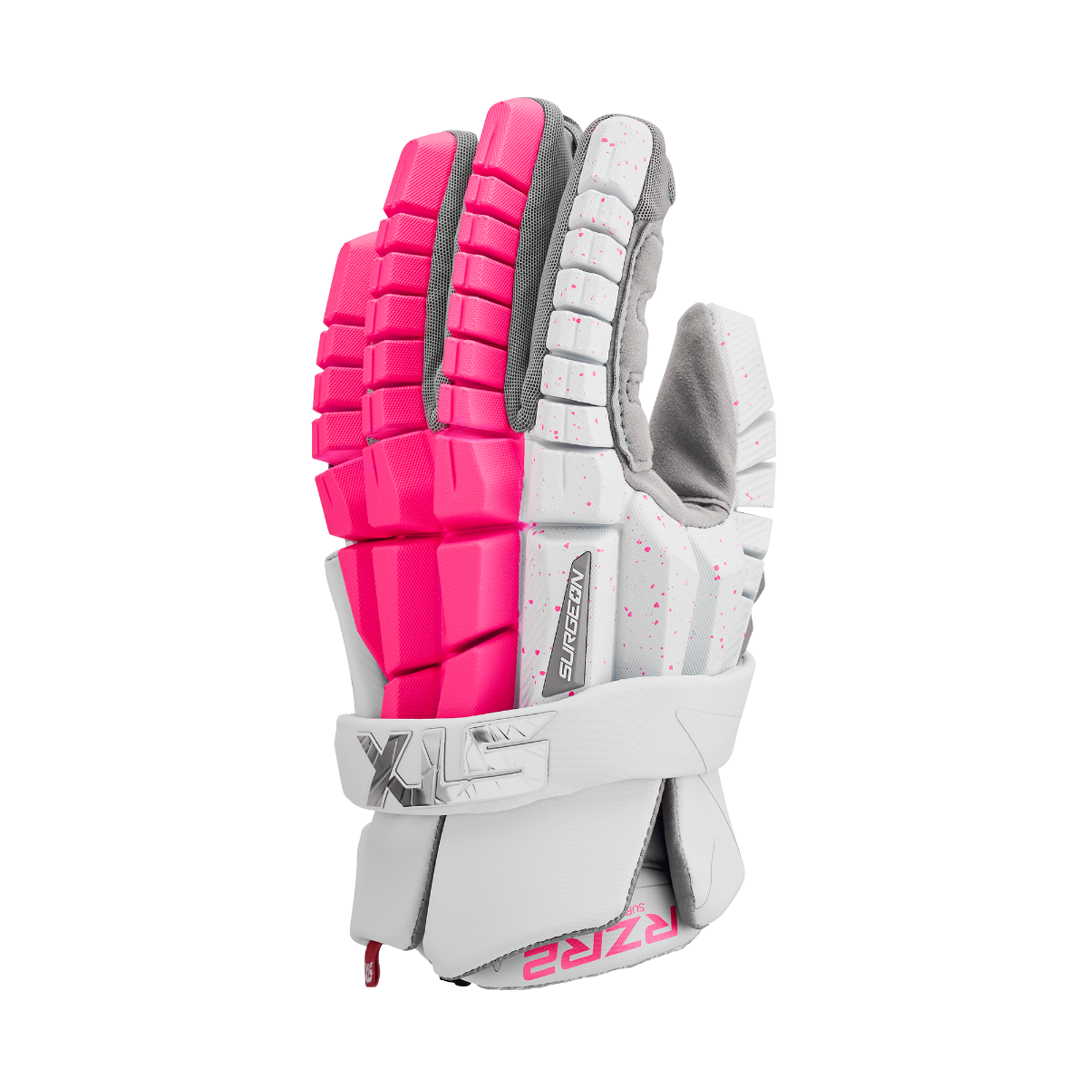 STX Surgeon RZR 2 Lacrosse Gloves- Limited Edition Neon
