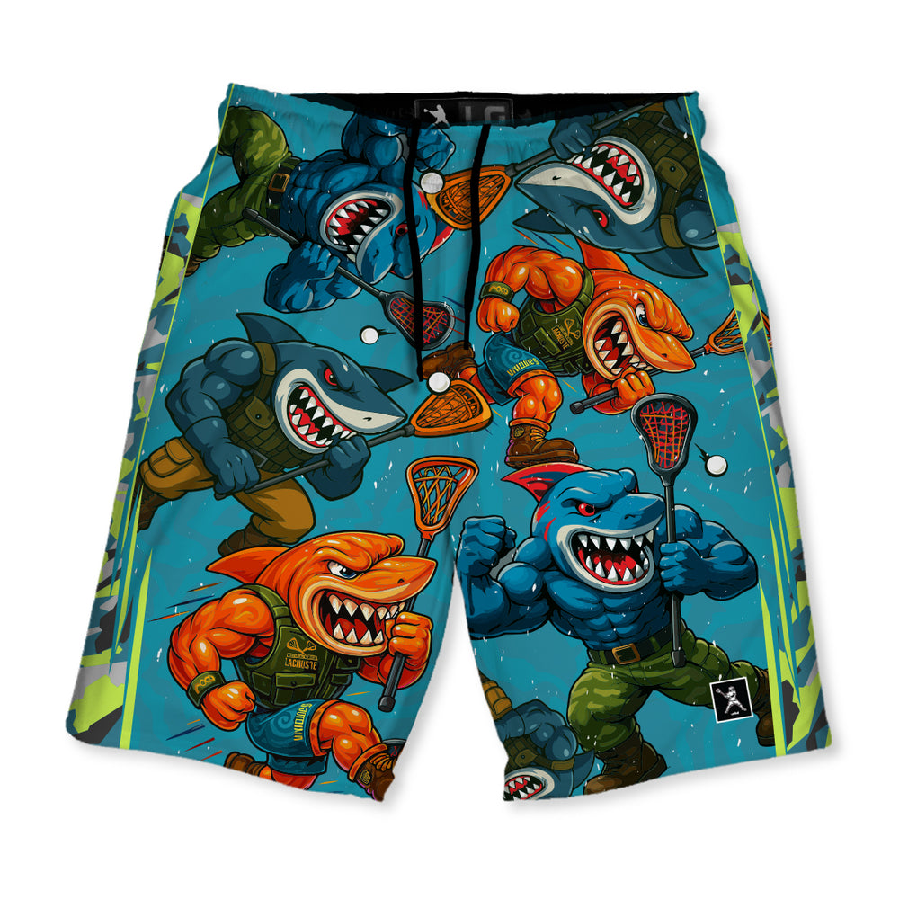 Shark Attack Lacrosse Shorts