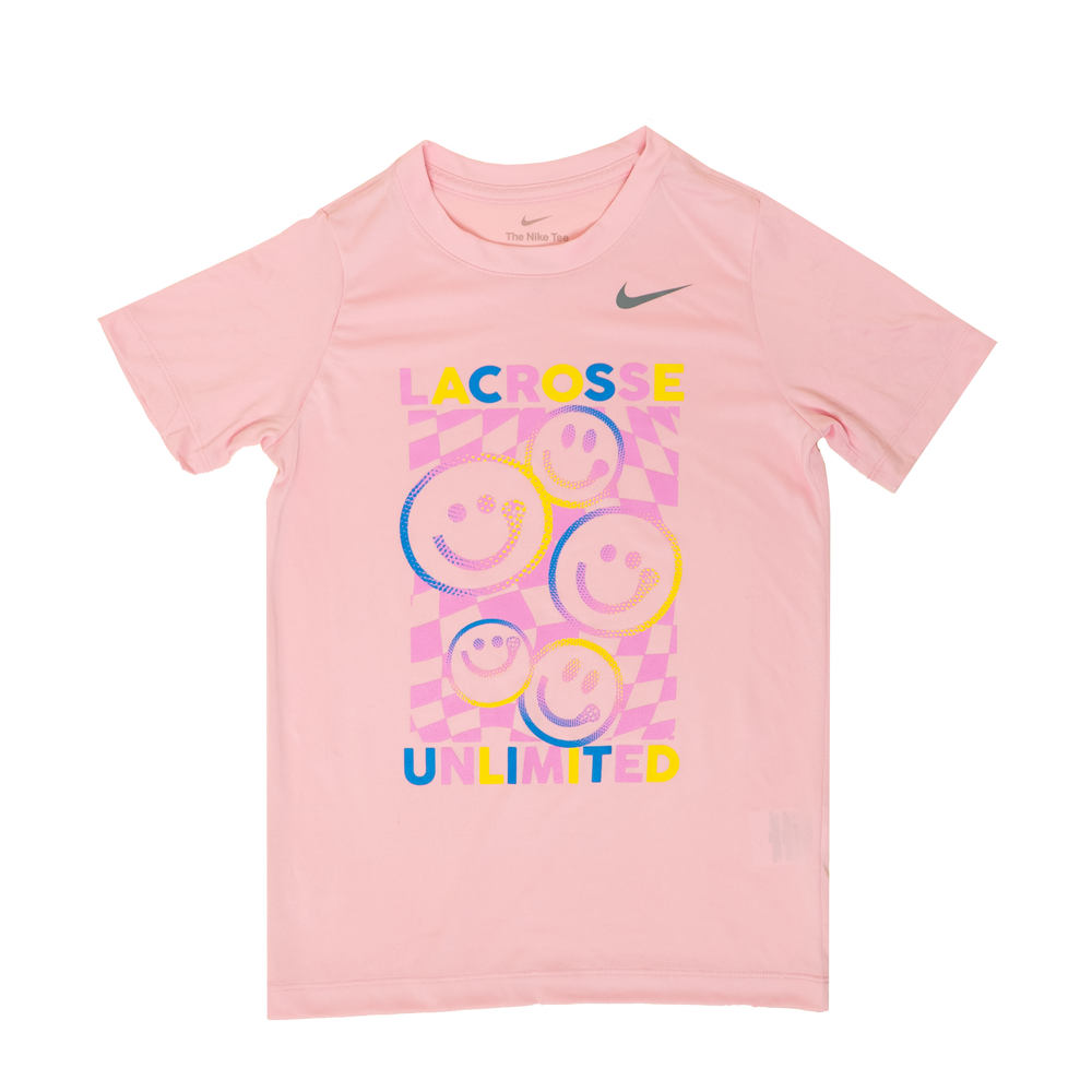 Nike Girls Smile Pink Lacrosse Tee 