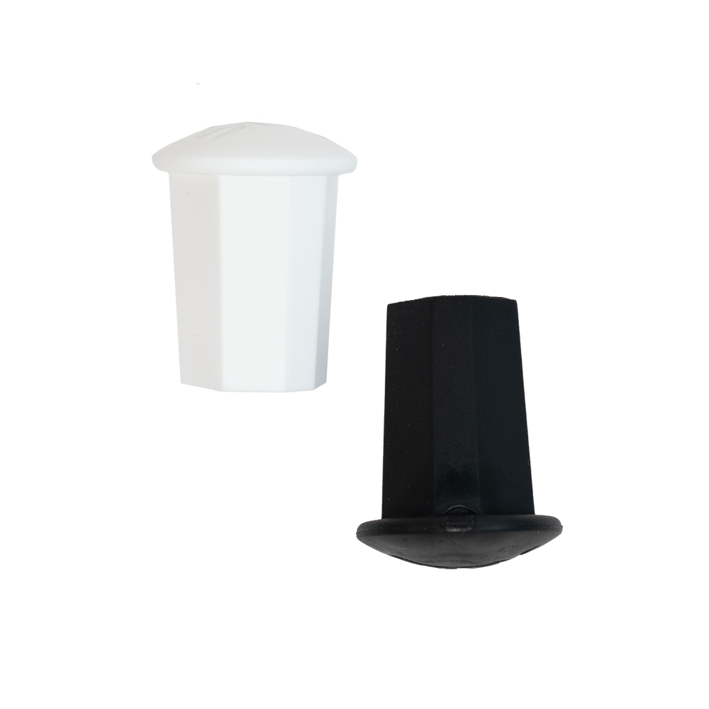 STX Black/White 2 Pack End Cap 1"