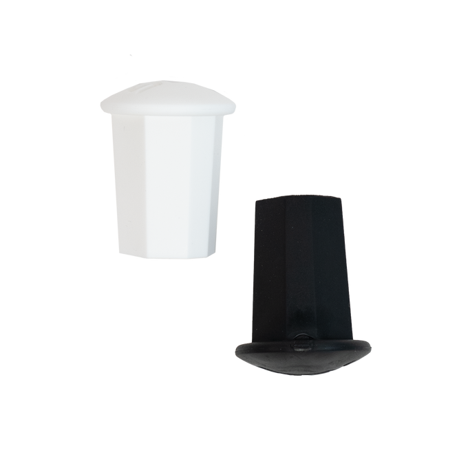 STX Black/White 2 Pack End Cap 1"