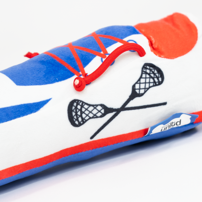 Lacrosse Cleat Squeaky Dog Toy