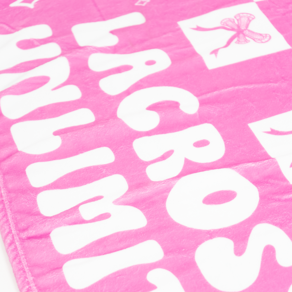 LU Pink Bows Blanket