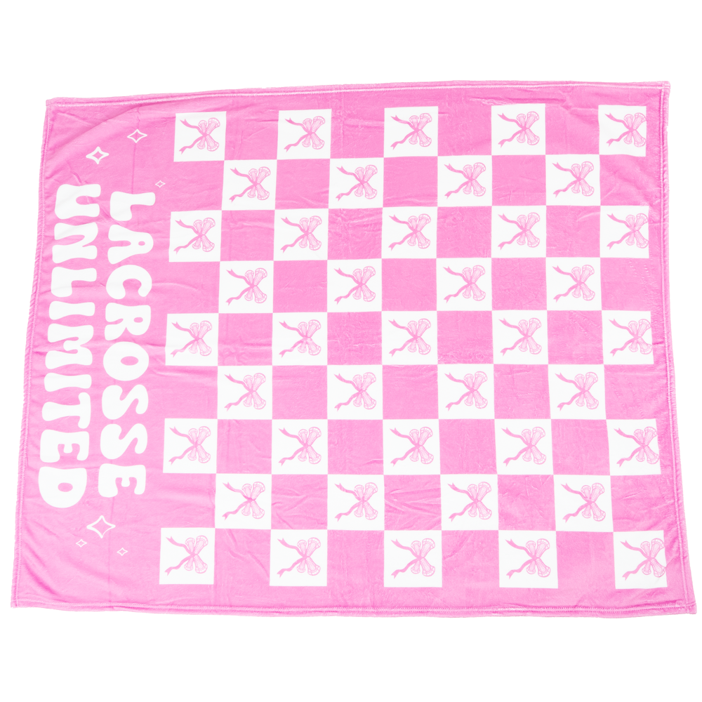 LU Pink Bows Blanket