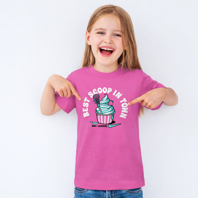 Nike Girls Pink Lacrosse Tee