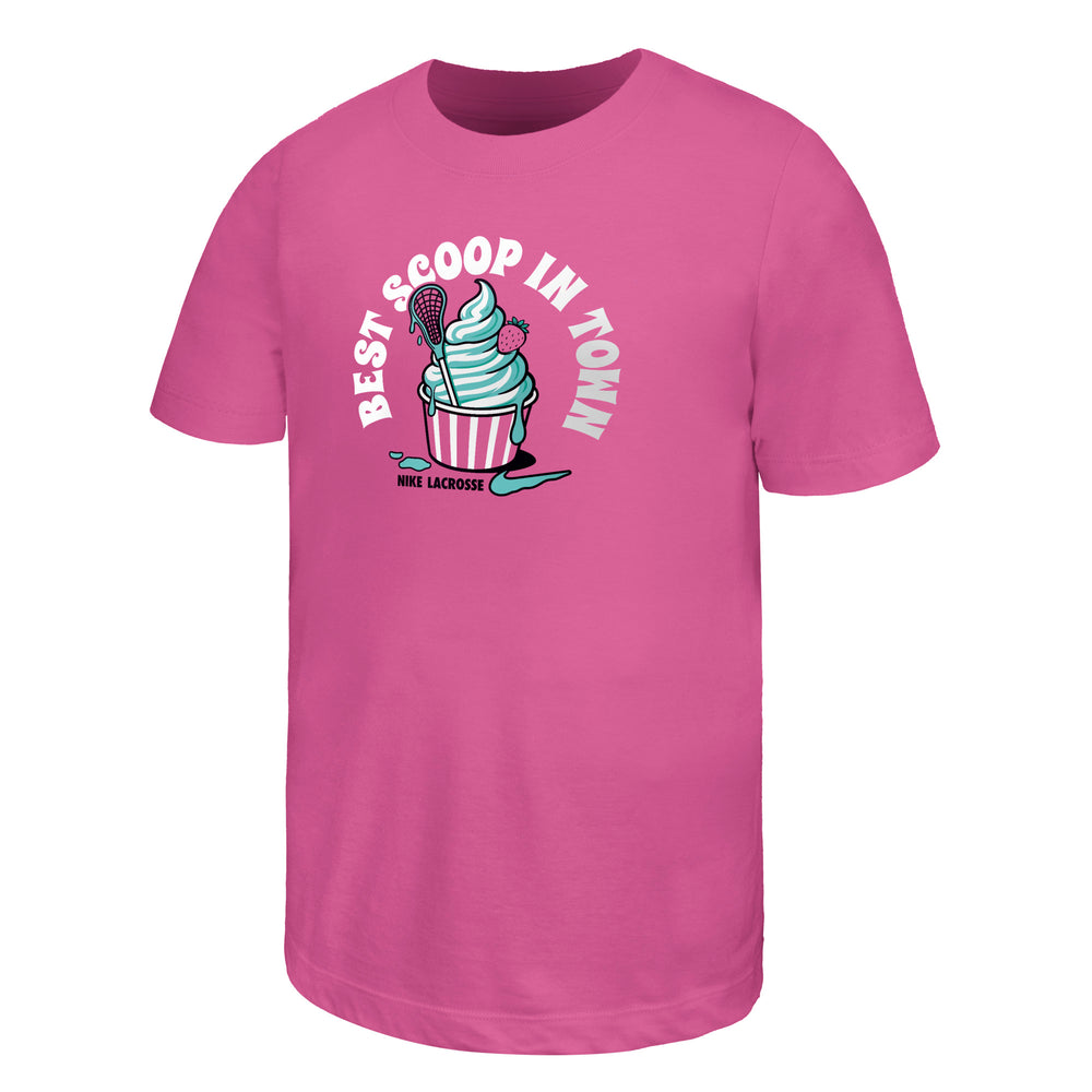 Nike Girls Pink Lacrosse Tee 