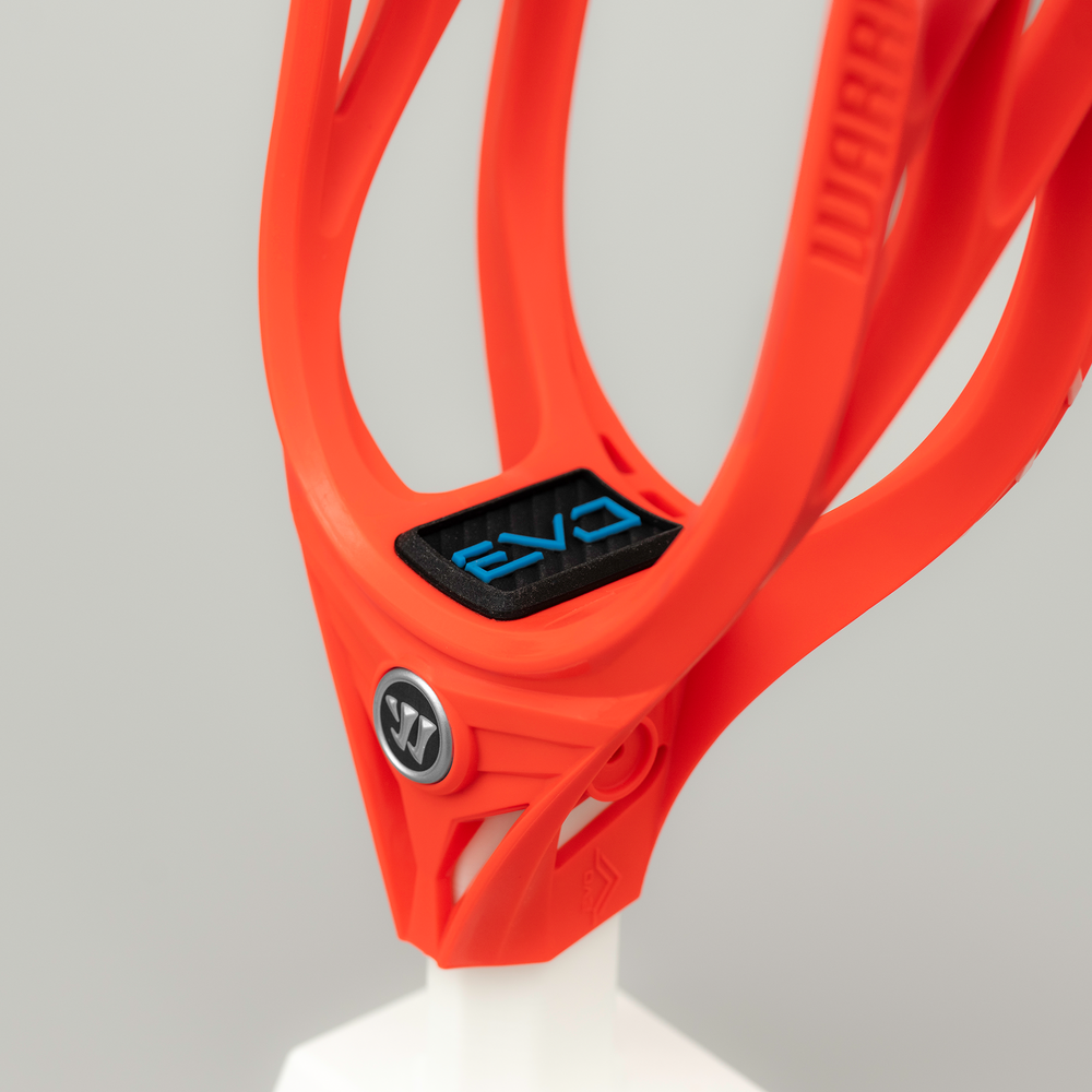 Warrior Evo V Men's Unstrung Lacrosse Head- Red