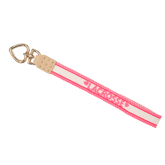 Pink Lacrosse Keychain Lanyard
