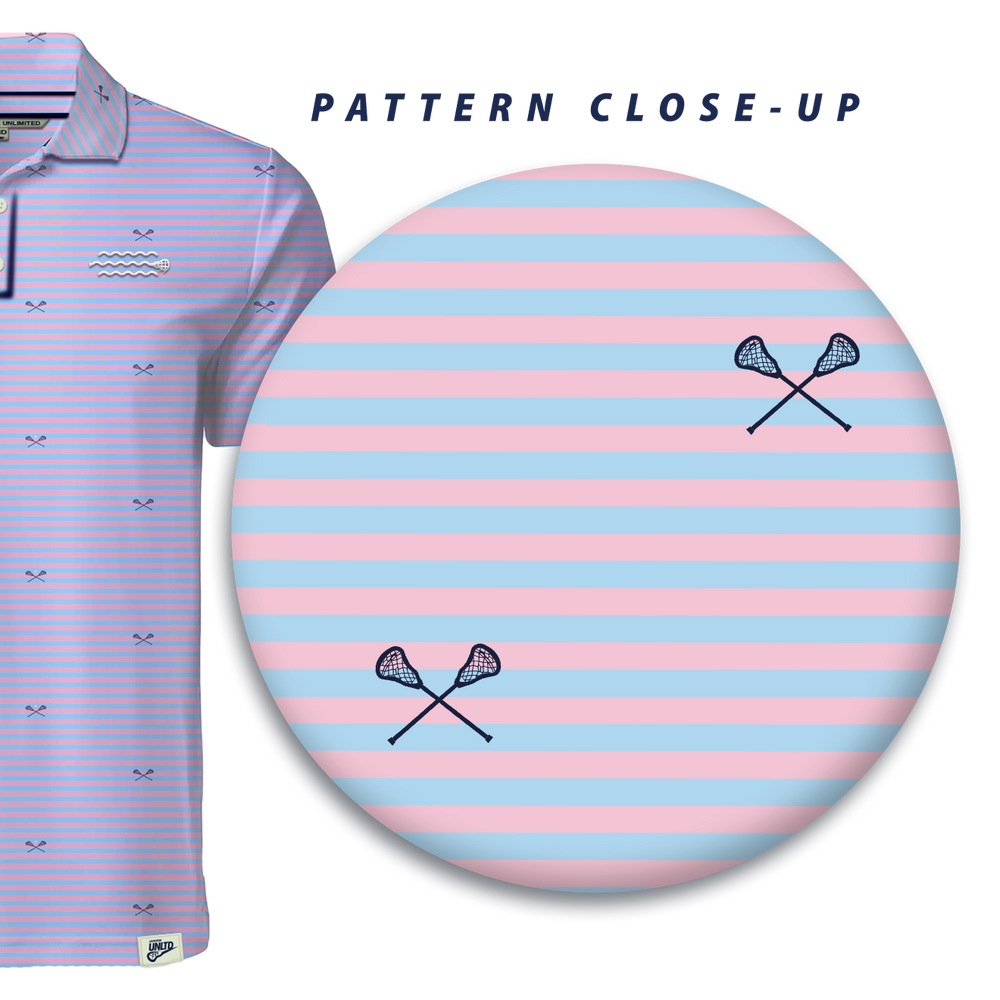 Sunset Vibes Lacrosse Polo