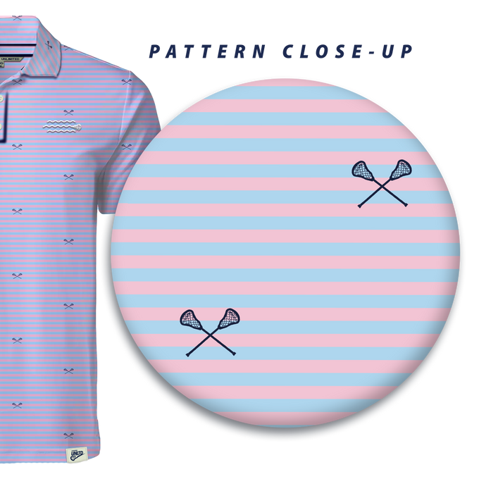 Sunset Vibes Lacrosse Polo