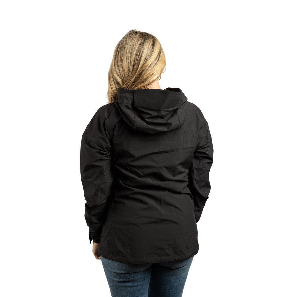 Constant Mountain Women's Infinity Pocket Sideline Rain Jacket- Black